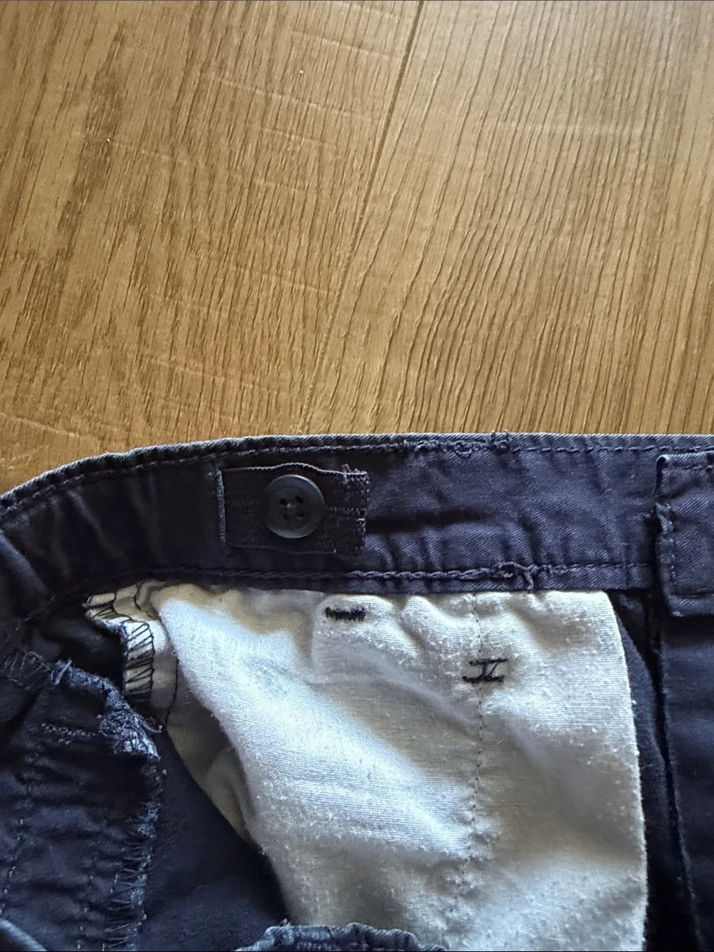 OshKosh B'gosh Solid Navy Girls Cotton Shorts